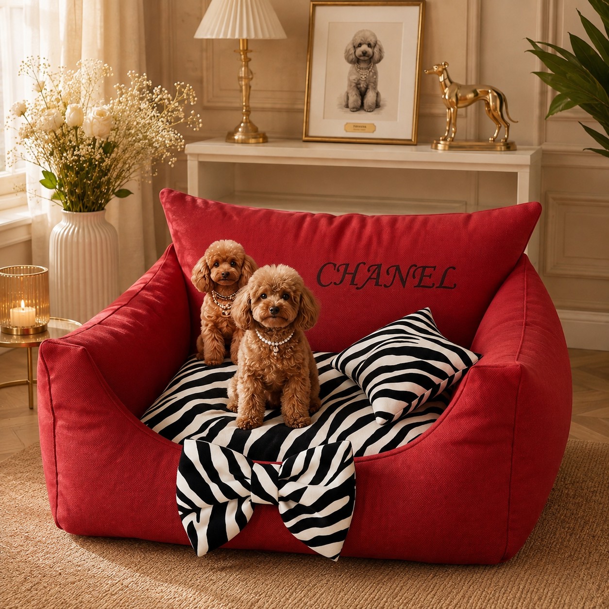 Cuccia per Cani Personalizzabile Cotone - Nome Ricamato